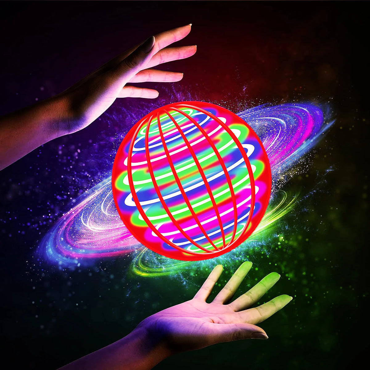 Glowing LED Flying Ball Boomerang Toy