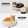 2-in-1 Cat Tree with Hidden Litter Box Enclosure, White
