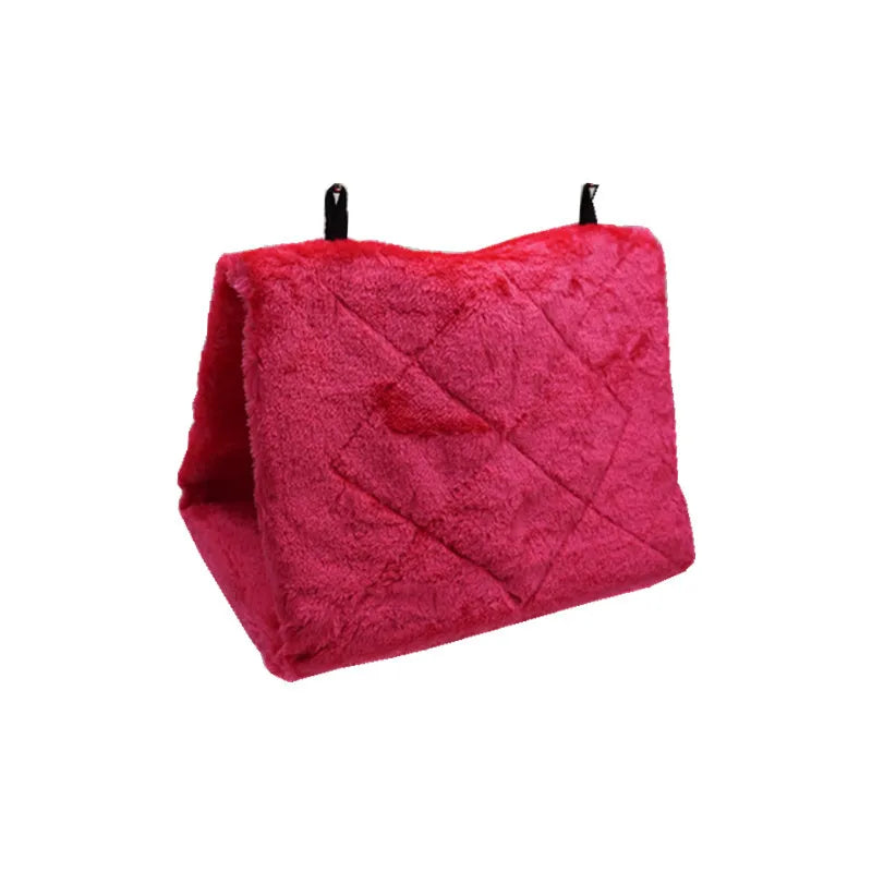 Plush Hanging Bird Hammock Tent with Hooks
