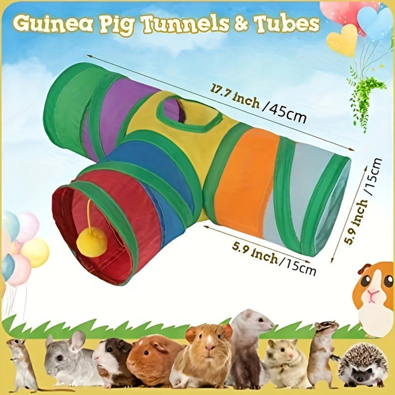 Zusammenklappbarer Haustier-Tunnel mit Spielball