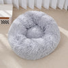 Lit pour animaux en peluche rayé et douillet