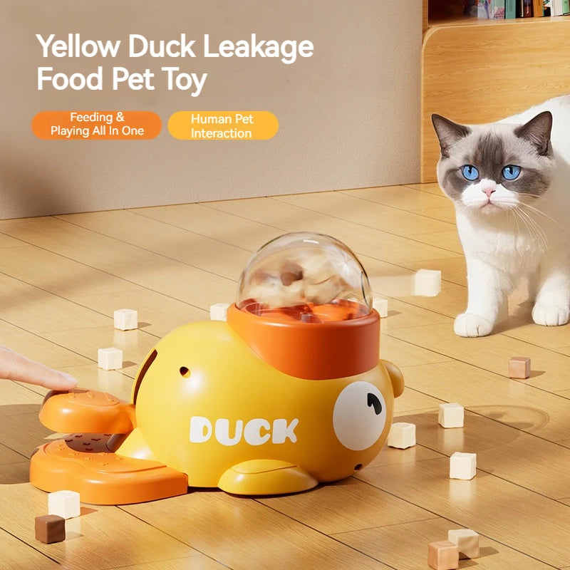Interactive Duck Treat Dispenser for Cats & Dogs