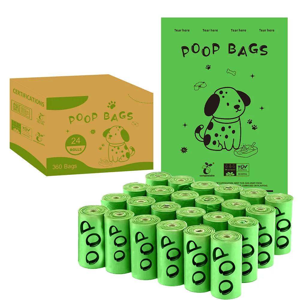 Certified Compostable Dog Poop Bags – Leakproof, Plant-Based & Extra Thick