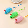 Rattle Cat Mouse Toys with Catnip - Faux Fur Interactive Cat Toys