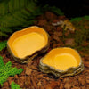 Reptile Feeding and Water Bowl with Natural Tree Stump Design