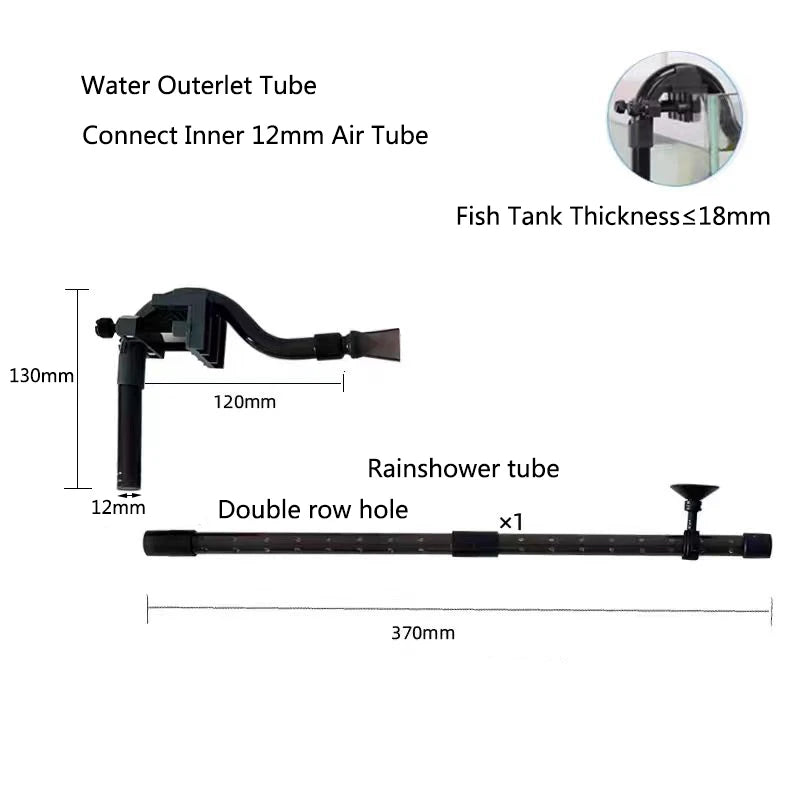 Rain Spray Bar Kit for Aquarium External Canister Filter