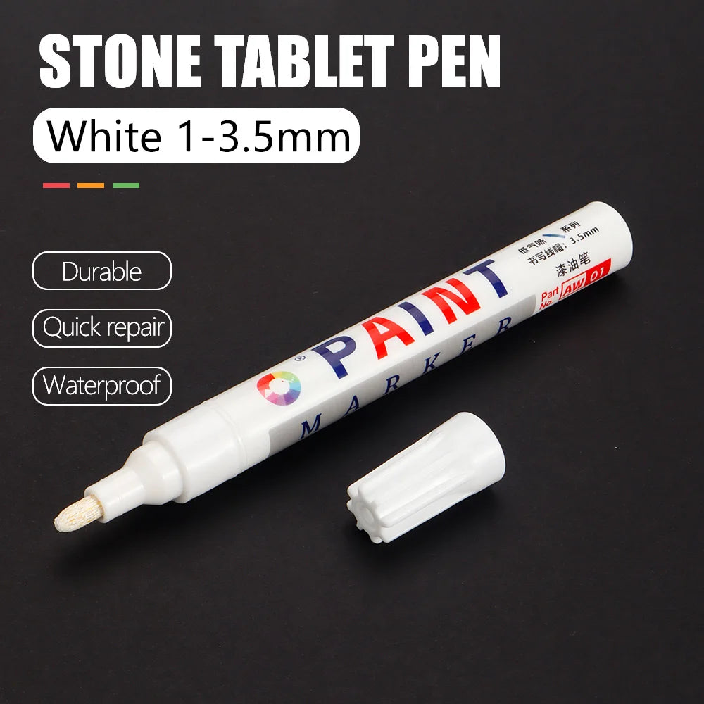 Permanent Stone Touch-Up Paint Pen for Rock, Ceramic, and Mug DIY