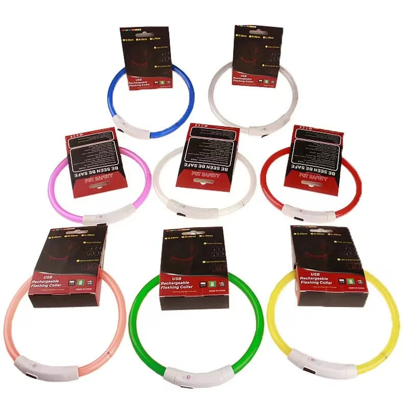 USB-aufladbarer LED-Hundehalsband