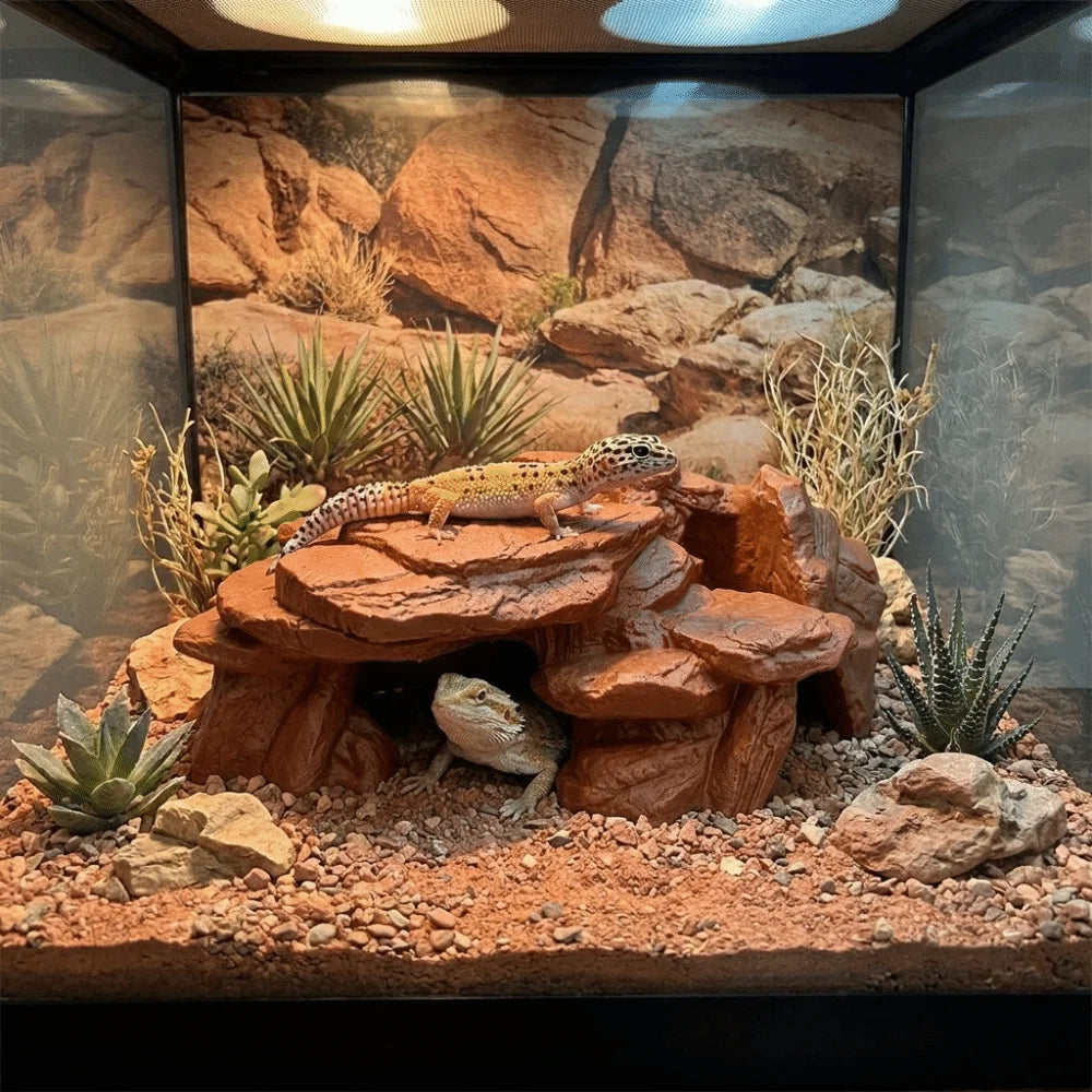 Realistic 3D Rockery Ornament for Aquarium Fish Tanks