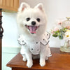 Cool Cotton Summer Dress for Small Dogs with Bow Print