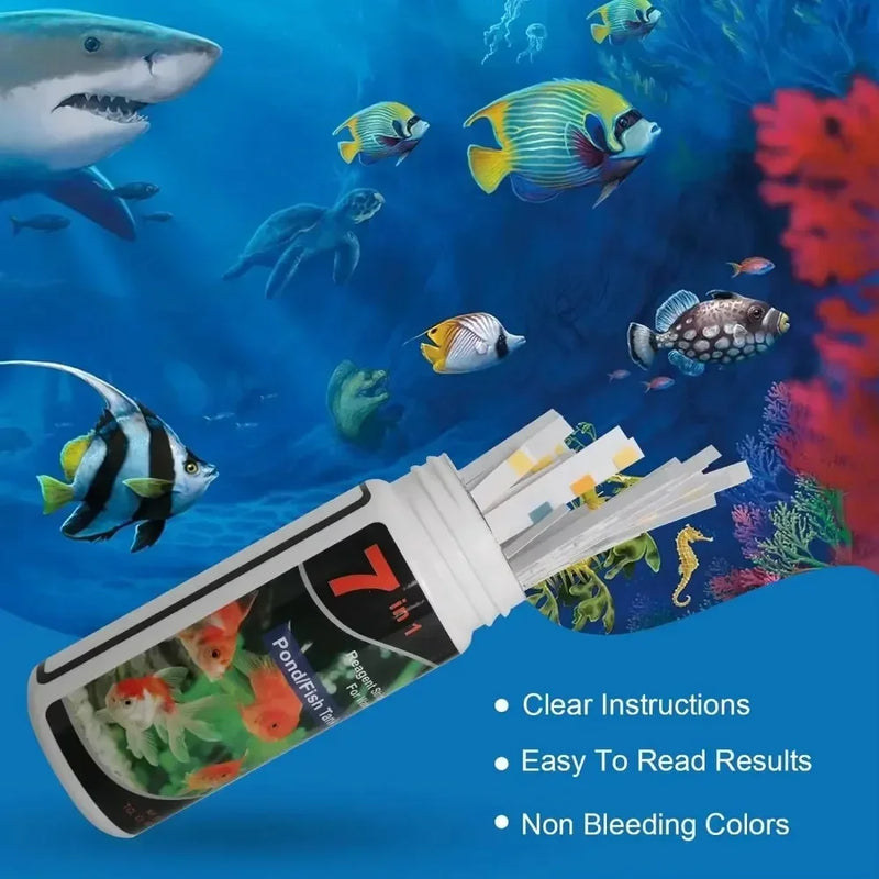 Bandelettes de test d'eau pour aquarium 16 en 1
