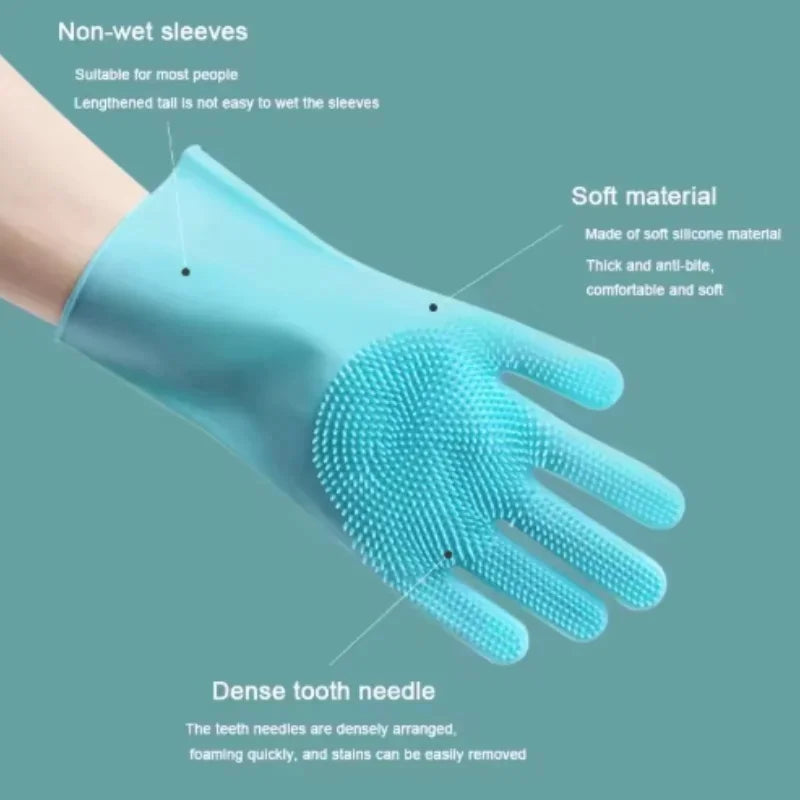 Silicone Pet Grooming Gloves for Dogs and Cats