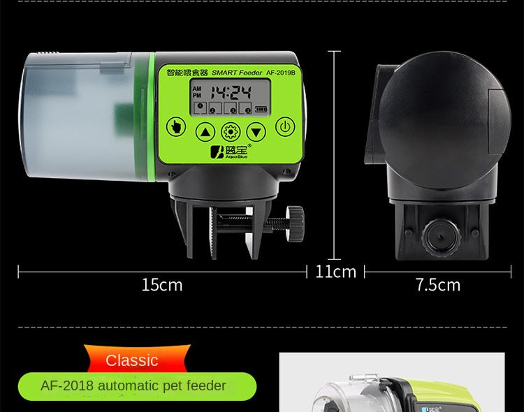 Automatic Fish Tank Feeder with Timed Dispense