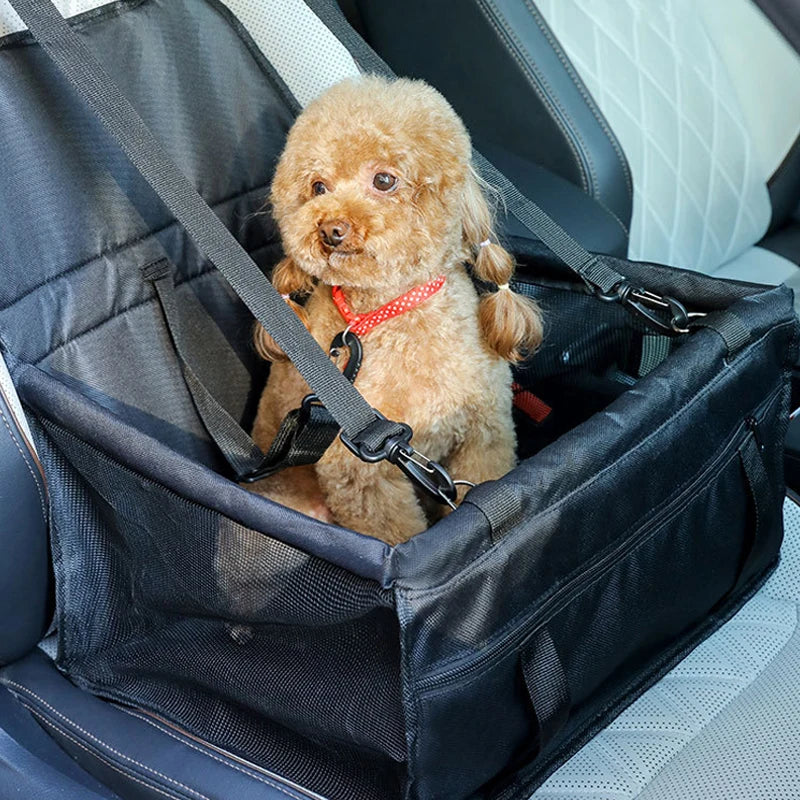 Siège Auto pour Animaux avec Pochette de Rangement