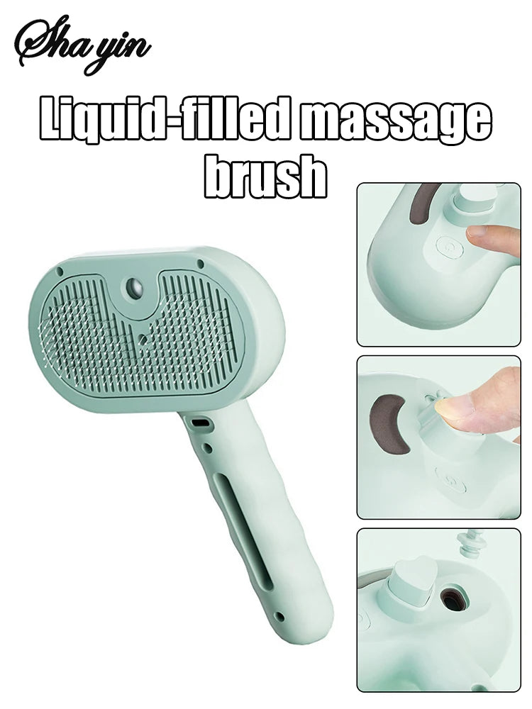 Brosse de toilettage à vapeur pour chiens