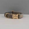 Personalisiertes Halsband, Geschirr & Leine Set mit abnehmbarem Fliegenknoten
