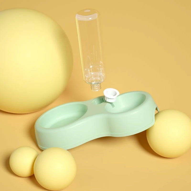 Automatic Pet Feeding Bowl with Water Dispenser