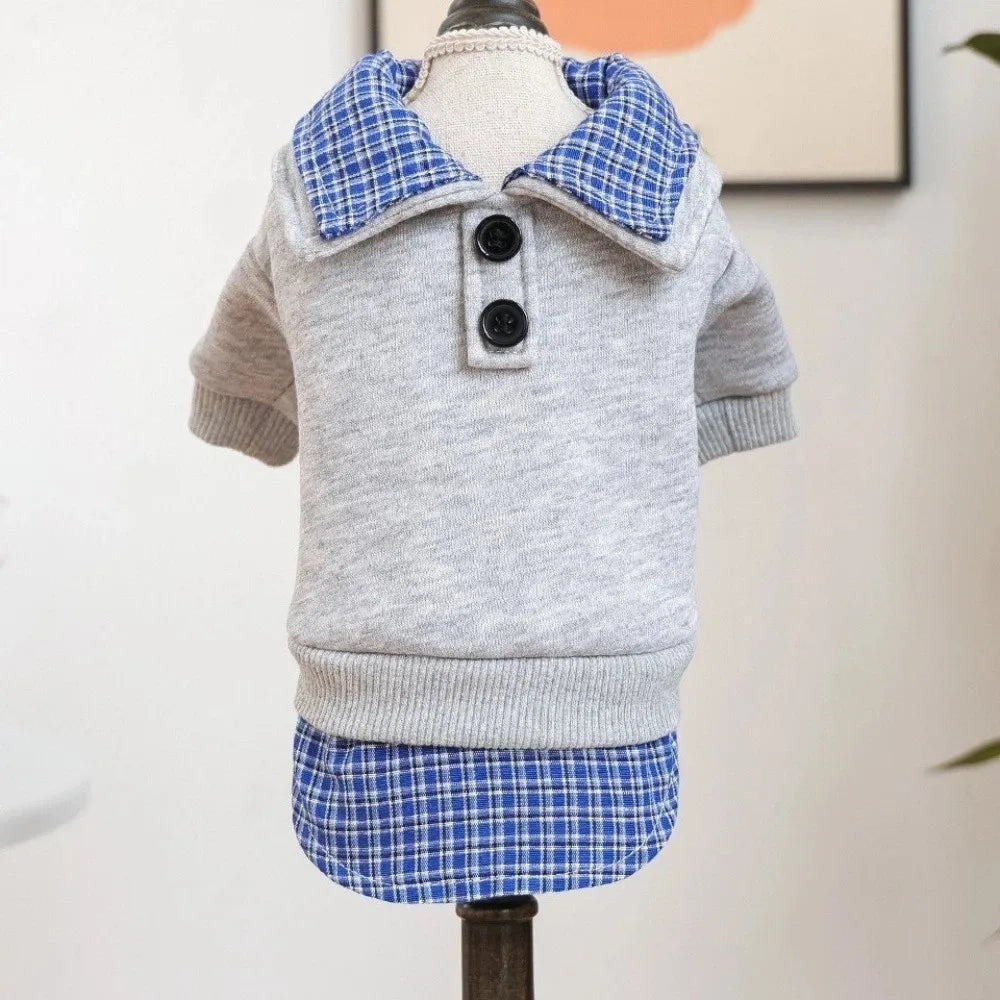 Preppy Style Two-Piece Dog Hoodie