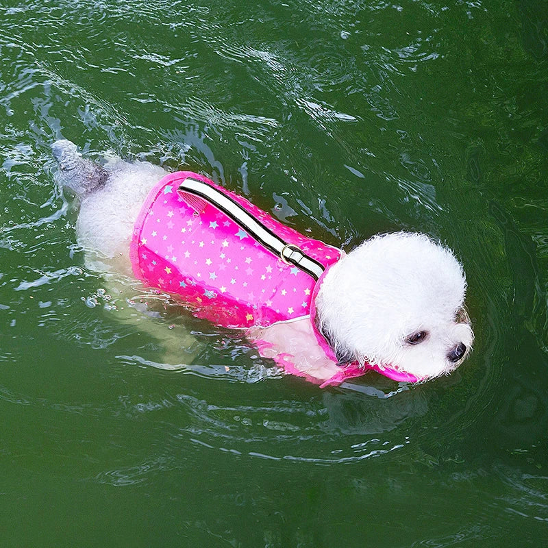 Dog Life Jacket with Removable Front Floats for Swimming & Outdoor Adventures