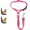Two-in-One Pet Harness and Car Safety Belt with Reflective Leash