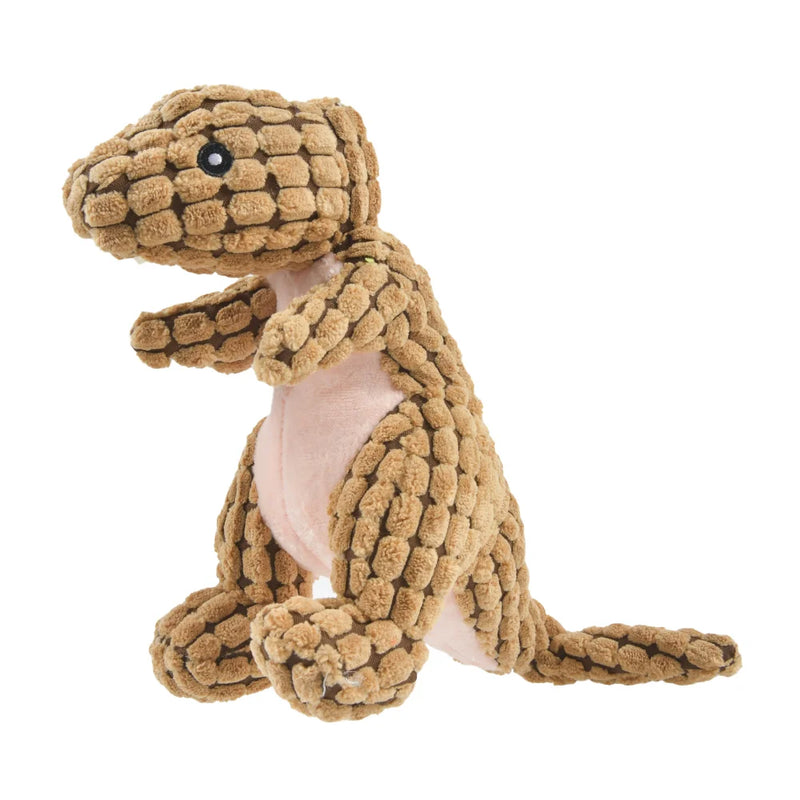 Jouet en peluche doux pour dinosaure, idéal pour les petites races de chiens