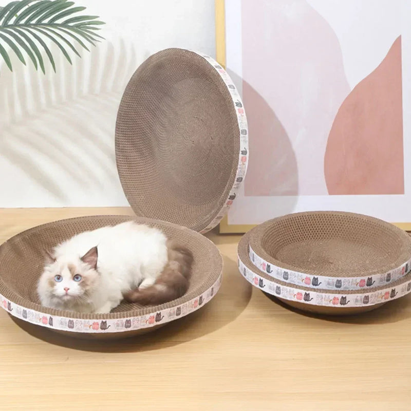 Lit Grattoir en Forme de Bol pour Chat
