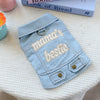 Charming Denim Jacket for Small Dogs with Playful Prints