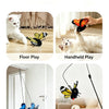A collection of rope designs for cat play including floor, handheld, hanging suction, and extender toys.