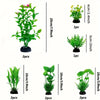Vibrant Green Artificial Water Grass for Fish Tanks (10-Pack)