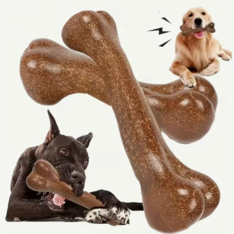 Durable Wooden Dog Chew Bone Toy for Aggressive Chewers