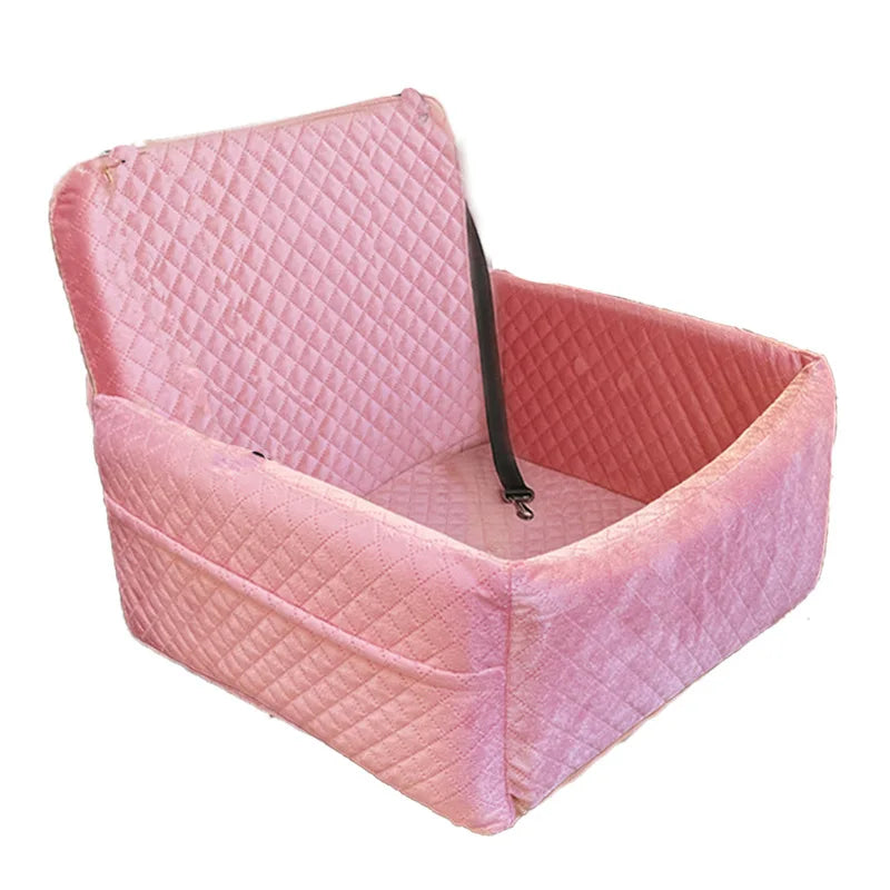 Washable Dog Car Seat with Removable Orthopedic Cushion