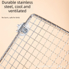Stainless Steel Bird Perch Platform with Secure Cage Mount