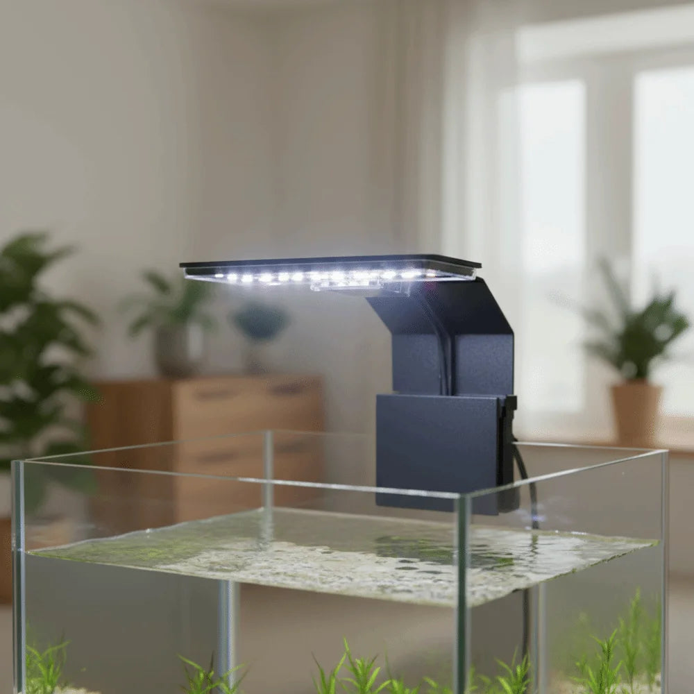 Waterproof LED Aquarium Clip Light with 3 Color Modes