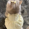 Yellow Floral Wreath Collar Mini Dog Dress