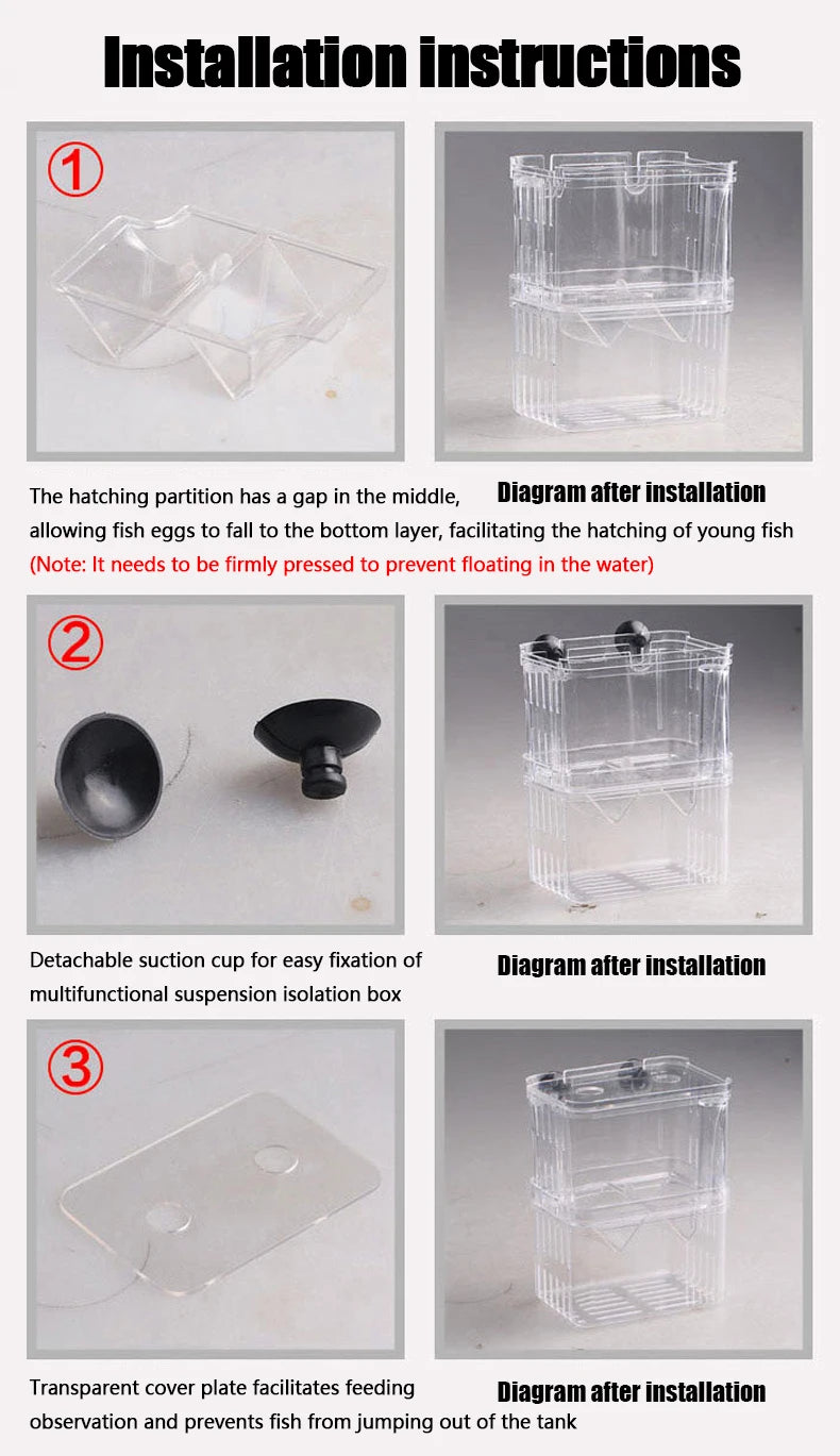 Acrylic Aquarium Breeding Box