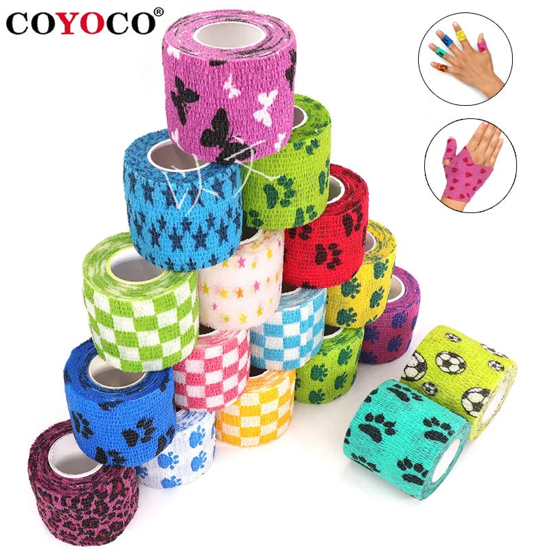 Self-Adhesive Elastic Bandage with Fun Prints (4.8m)