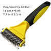 Two-Sided Stainless Steel Pet Grooming Brush