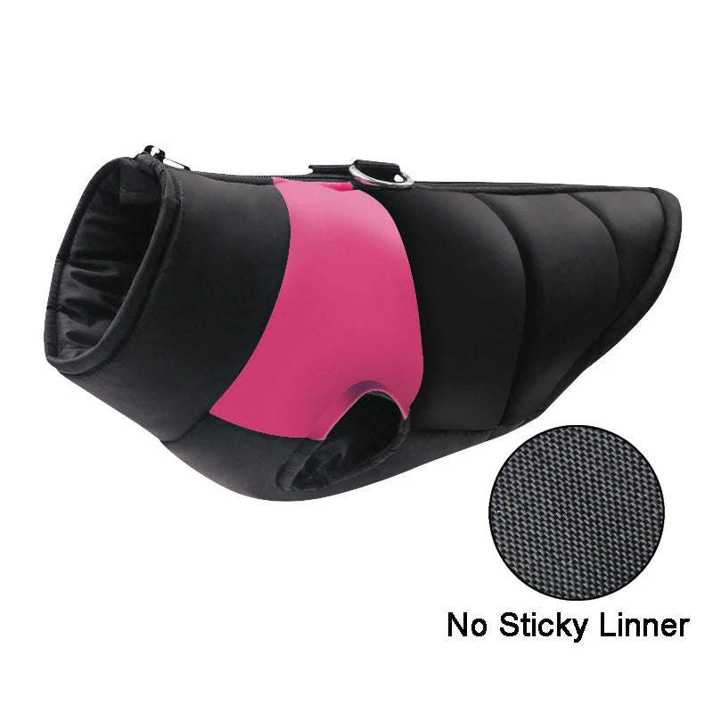 Chaleco impermeable acolchado para perro