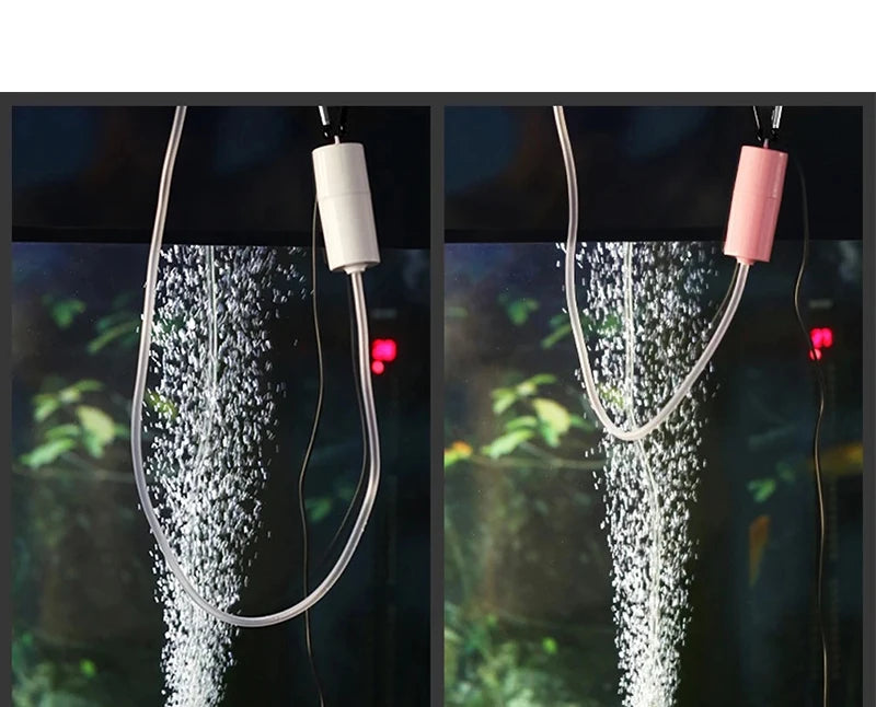 Energy-Saving USB Aquarium Air Pump with Air Stone and Silicone Tube