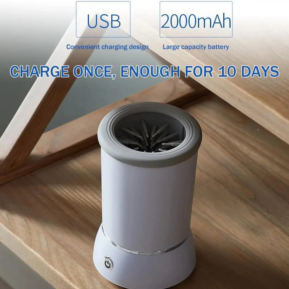 Electric Pet Paw Cleaner Cup with Gentle Bristles