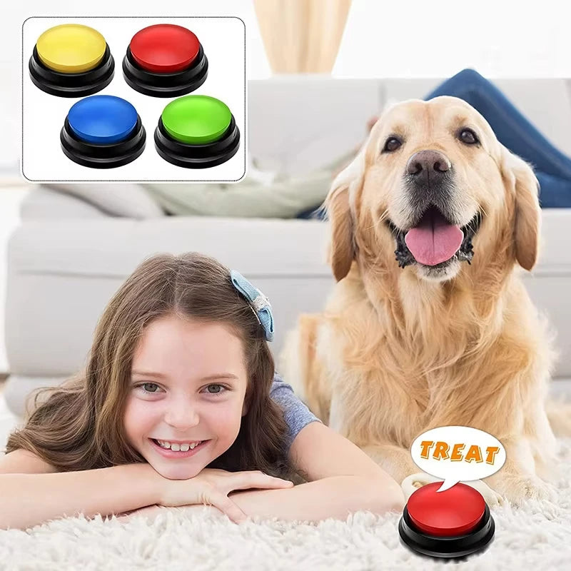 Boutons de Communication pour Animaux avec Enregistrement 30 Secondes