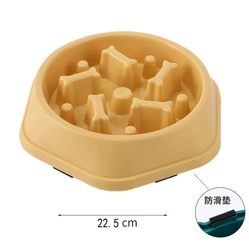 Slow Feeder Dog Bowl with Non-Slip Base
