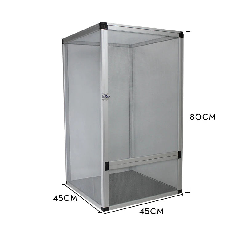 Reptile Terrarium with Front Opening Mesh Door