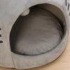 Warm Cat Bed Cave with Cushion and Pet House
