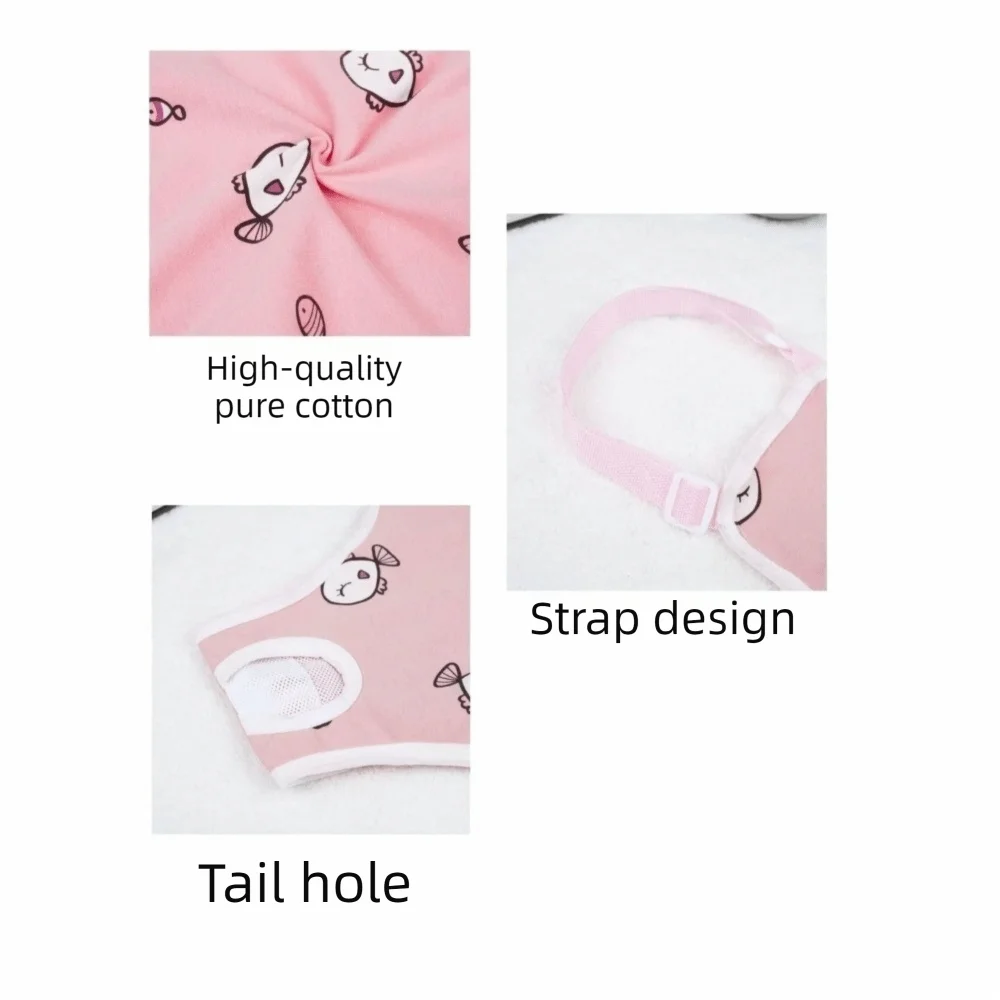 Adjustable Washable Dog Sanitary Pants with Shoulder Straps