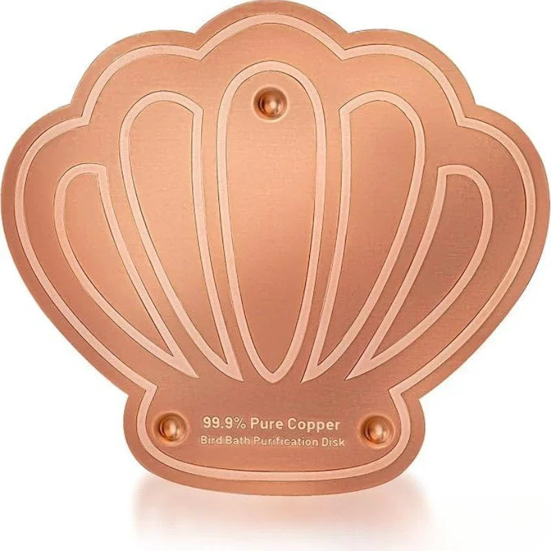 Copper Bird Bath Cleaning Disc with Stable Triple-Point Support
