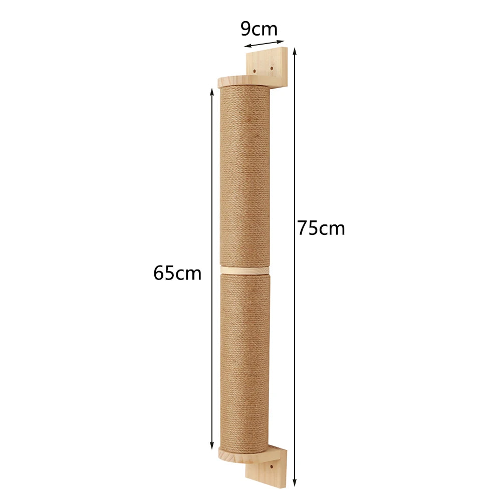 Cat Scratching Post with Sisal and Wood