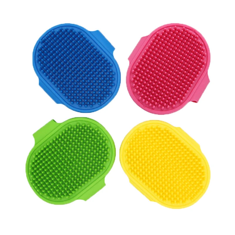 Soft Rubber Pet Grooming Glove Brush for Dogs and Cats