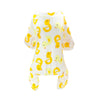 Yellow patterned cotton pet pajamas for dogs and cats