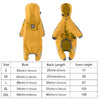 Waterproof Dog Raincoat with Reflective Hood and Leash Opening
